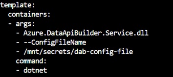 Changes in the YAML file